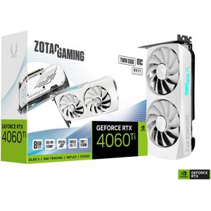 Zotac Gaming GeForce RTX 4060 Ti Twin Edge OC 8GB White Edition DLSS3 Graphics Card- ZT-D40610Q-10M