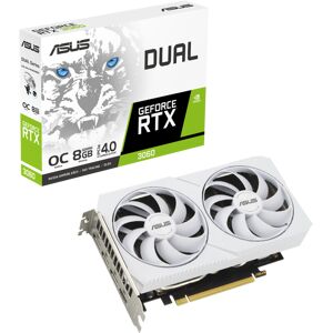 Asus Dual GeForce RTX 3060 White OC Edition 8GB GDDR6 Graphics Card - DUAL-RTX3060-O8G-WHITE