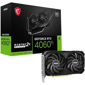 MSI GeForce RTX 4060 Ti VENTUS 2X BLACK 8G OC Graphics Card