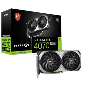 MSI GeForce RTX 4070 Super Ventus 2X OC 12G GDDR6X Graphics Card