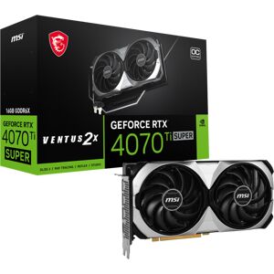 MSI GeForce RTX 4070 Ti Super Ventus 2X OC 16G GDDR6X Graphics Card