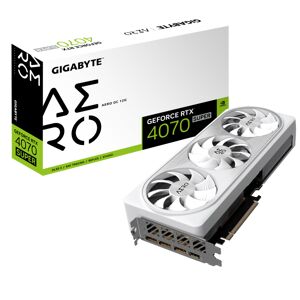 Gigabyte GeForce RTX 4070 SUPER AERO OC 12GB Graphics Card - GV-N407SAERO OC-12GD