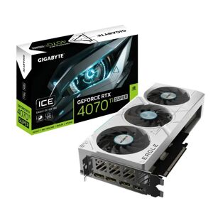 Gigabyte GeForce RTX 4070 Ti SUPER EAGLE OC ICE 12GB Graphics Card -White GV-N407TSEAGLEOCICE-16GD