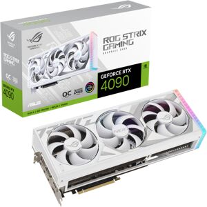 Asus ROG Strix Nvidia GeForce RTX 4090 OC 24GB GDDR6X White Edition DLSS 3 Graphics Card - ROG-STRIX-RTX4090-O24G-WHITE