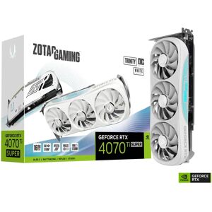 Zotac Nvidia RTX 4070 Ti SUPER Trinity OC White Edition 16GB GDDR6 Graphics Card