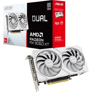 Asus DUAL AMD Radeon RX 9060 XT White Edition 16GB GDDR6 Graphics Card - 90YV0LG3-M0NA00 Asus DUAL AMD Radeon RX 9060 XT White Edition 16GB GDDR6 Graphics Card - 90YV0LG3-M0NA00