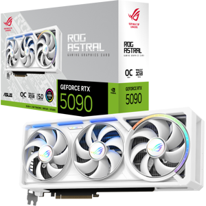Asus ROG Astral NVIDIA GeForce RTX 5090 32GB GDDR7 OC Edition Graphics Card - White - 90YV0LWA-M0NA00 Asus ROG Astral NVIDIA GeForce RTX 5090 32GB GDDR7 OC Edition Graphics Card - White - 90YV0LWA-M0NA00