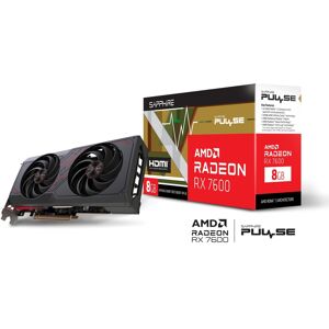 Sapphire PULSE AMD Radeon RX 7600 Pulse Gaming 8GB GDDR6 PCI-Express Graphics Card Sapphire PULSE AMD Radeon RX 7600 Pulse Gaming 8GB GDDR6 PCI-Express Graphics Card