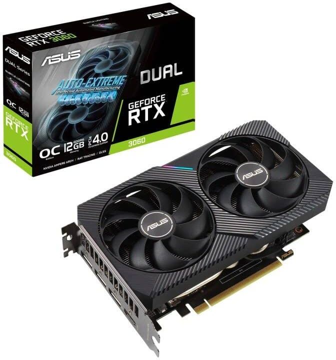 Asus Nvidia GeForce RTX 3060 DUAL OC V2 12GB GDDR6 PCI-Express Graphics Card