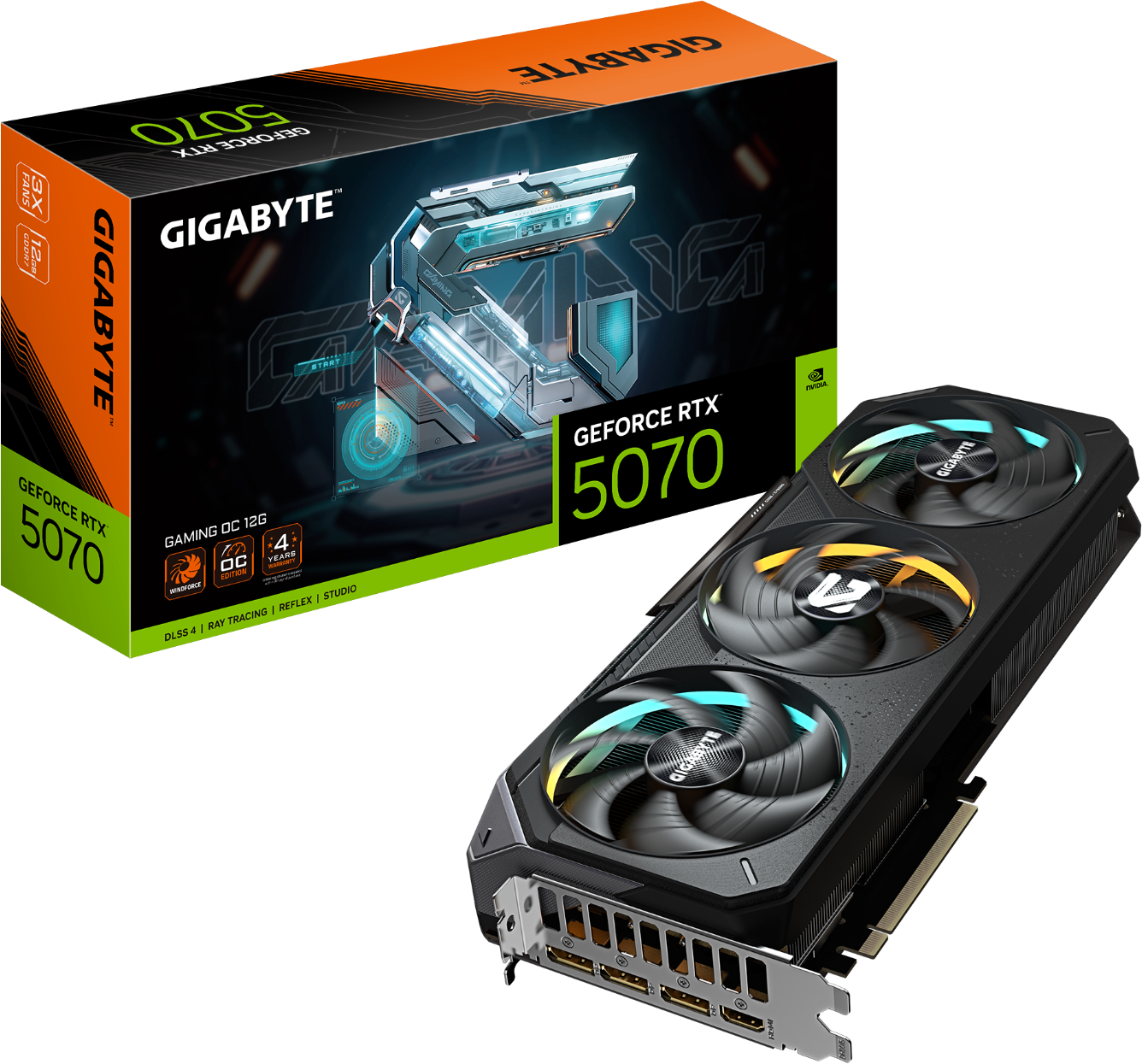 Gigabyte GeForce RTX 5070 GAMING OC 12G GDDR7 Graphics Card - GV-N5070GAMING OC-12GD