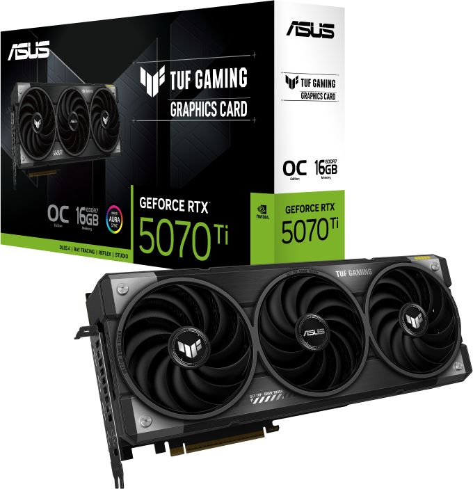 Asus TUF Gaming NVIDIA GeForce RTX 5070 Ti 16GB GDDR7 OC Edition Graphics Card - 90YV0MD0-M0NA00