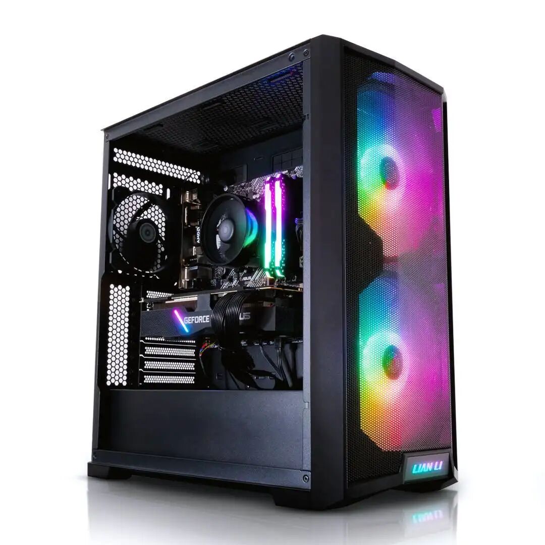 AWD-IT Lancool 215 RGB AMD Ryzen 5 3600 Six Core RTX 3070Ti 8GB Desktop PC for Gaming