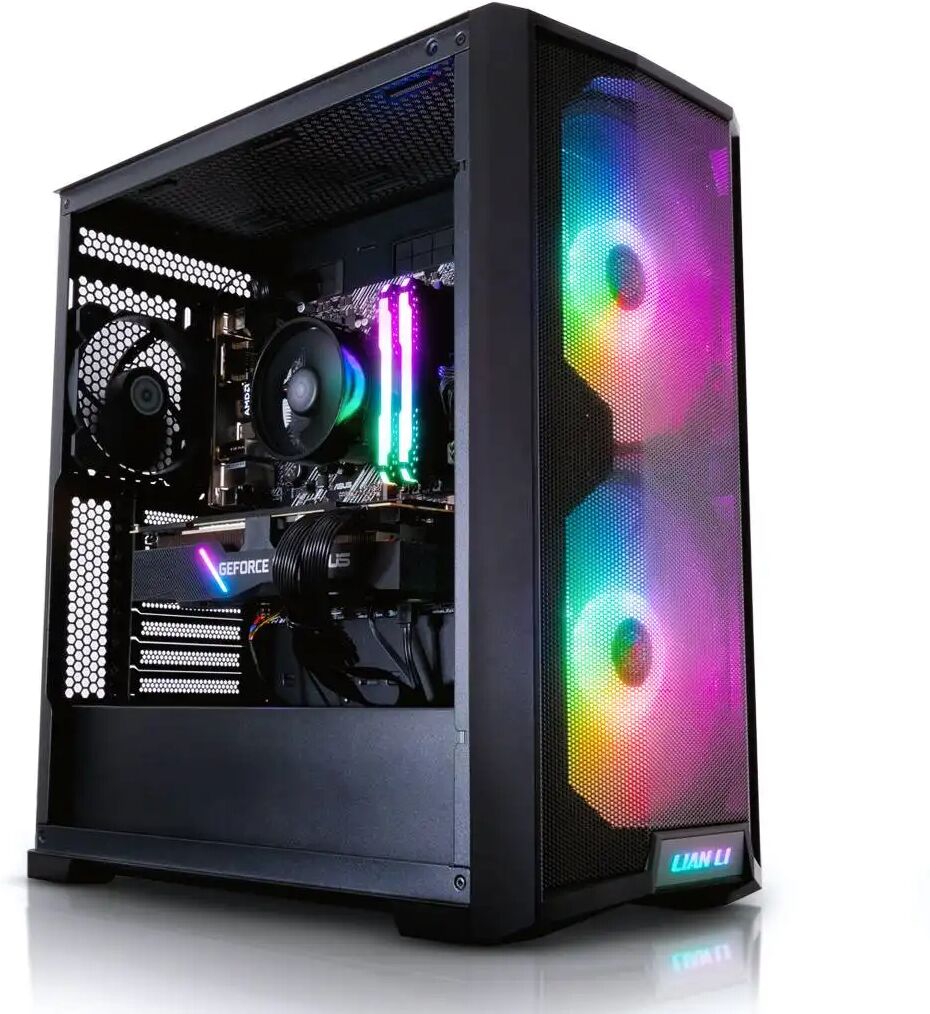 AWD-IT Lancool 215 RGB AMD Ryzen 5 5600X Six Core RTX 3070Ti 8GB Desktop PC for Gaming