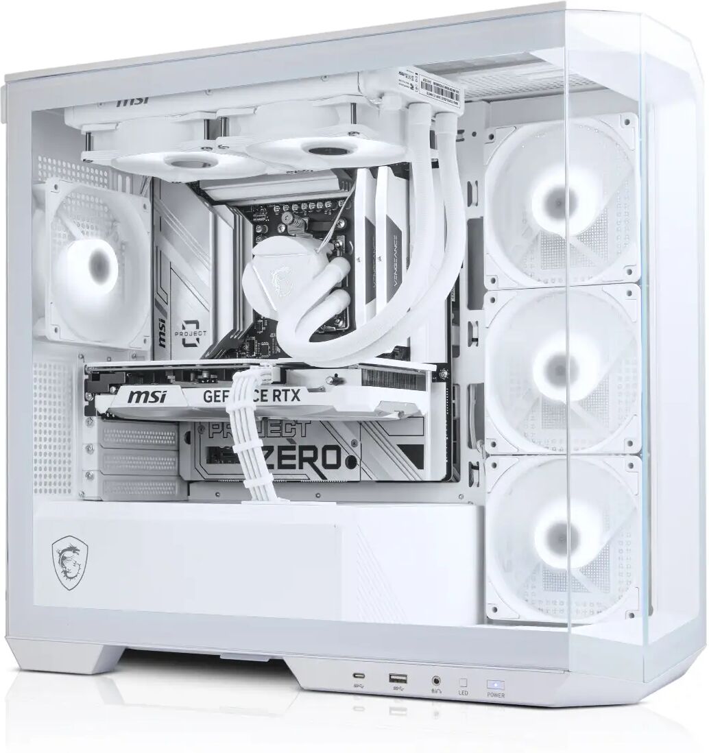 AWD-IT PROJECT ZERO AMD Ryzen 5 7600 RTX 4070 12GB White Desktop PC for Gaming