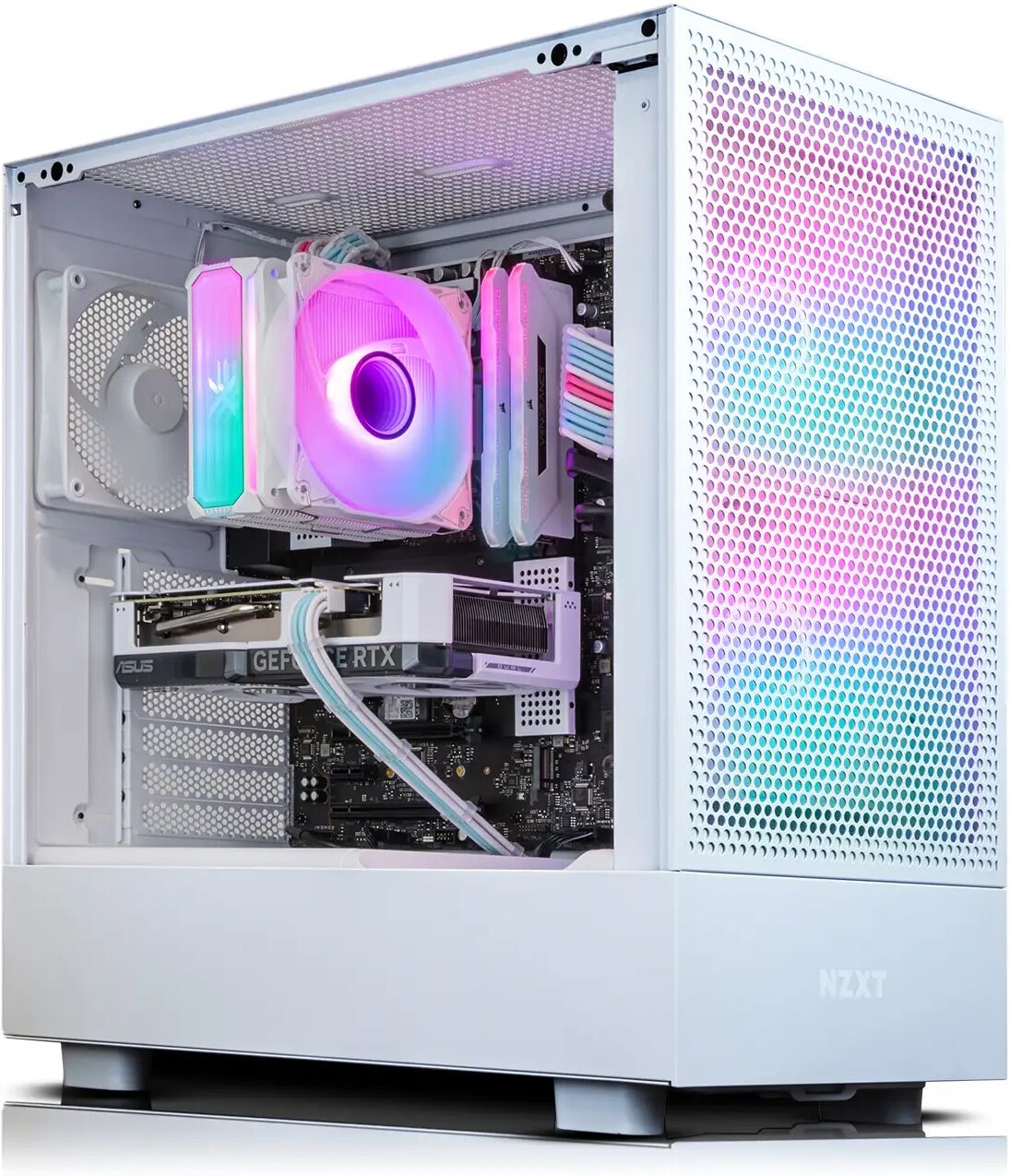 AWD-IT NZXT H5 Flow White Intel Core i5 12600KF RTX 4060 Ti Desktop PC for Gaming