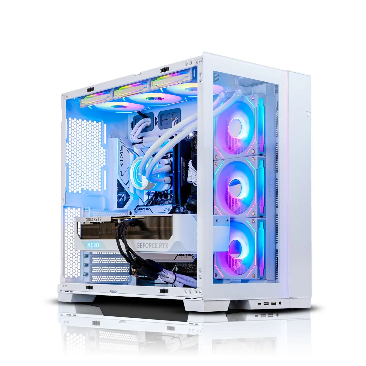 AWD-IT AWD Lian Li O11D Evo White Intel Core i7 14700KF 5.6GHz Sixteen Core RTX 4080 SUPER 16GB Desktop PC for Gaming