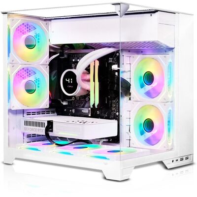AWD-IT Vision White Ryzen 7 5700X, NVIDIA RTX 5060 8GB Windows 11 AI Desktop PC for Gaming AWD-IT Vision White Ryzen 7 5700X, NVIDIA RTX 5060 8GB Windows 11 AI Desktop PC for Gaming