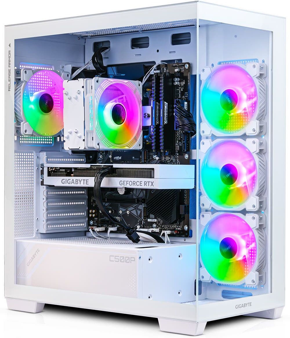 AWD-IT Stealth ICE RGB Ryzen 5 5600X RTX 5060 Ti 8GB Windows 11 Desktop PC for Gaming