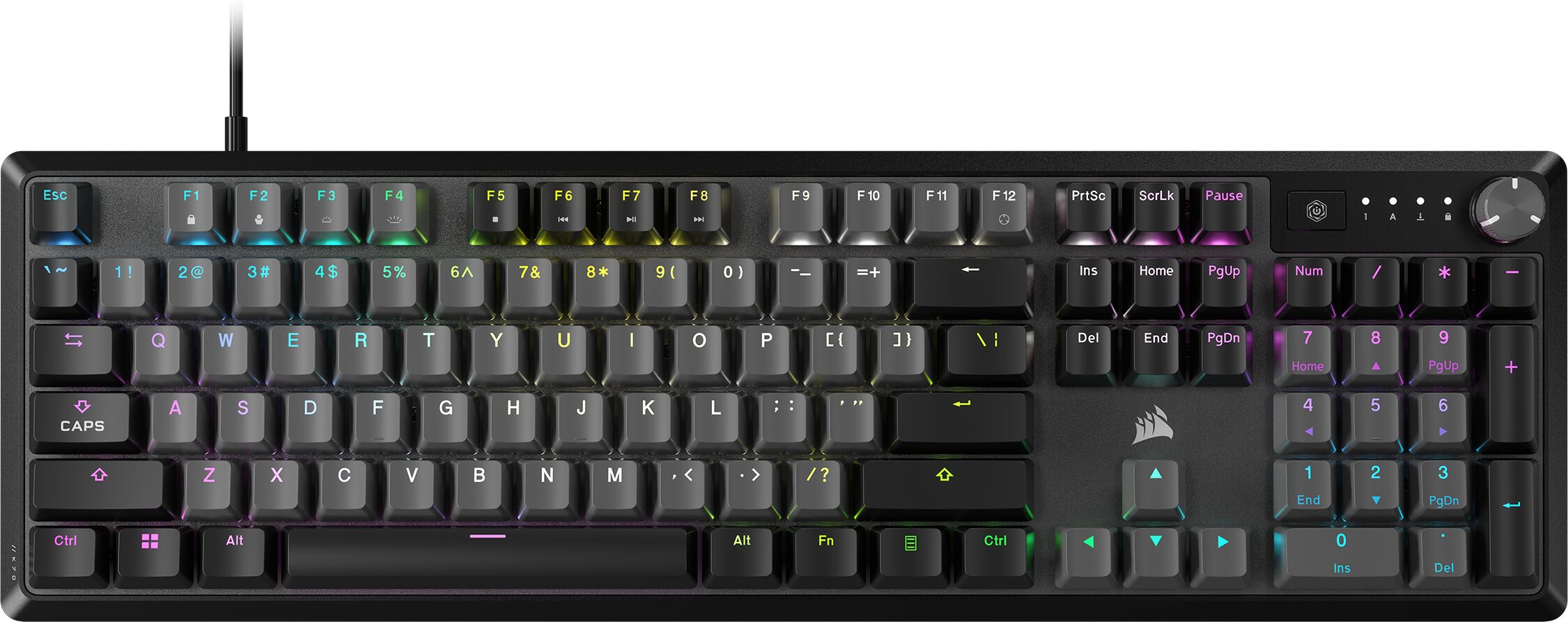 Corsair K70 CORE RGB Mechanical Gaming Keyboard, Grey Keycaps - KB-CORK70CORERGB