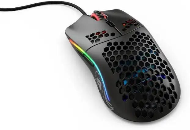 AWD-IT Glorious PC Gaming Race Model O- RGB USB Wired Optical Lightweight Mouse - Matte Black