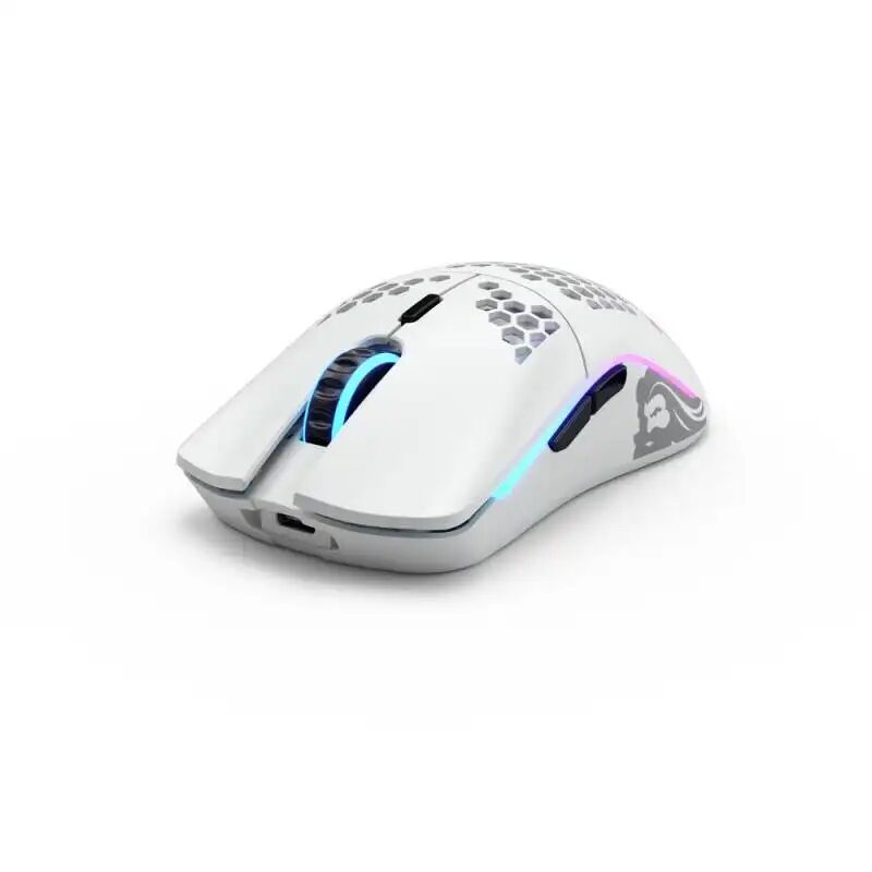 AWD-IT Glorious PC Gaming Race Model O Wireless RGB Gaming Mouse - Matte White