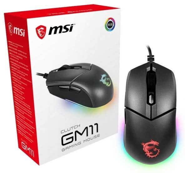 MSI CLUTCH GM11 RGB Optical Gaming Mouse - S12-0401650-CLA