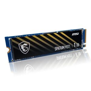 MSI SPATIUM M371 1TB SSD PCIe 3.0 NVMe M.2 Solid State Drive - Read 2,350 MB/s, Write 1,700 MB/s - SPATIUM-M371-1TB