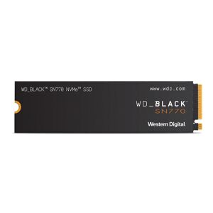 Western Digital BLACK SN770 1TB M.2 NVMe PCI-E Gen4 Solid State Drive  - Read 5150 MB/s, Write 4900 MB/s - WDS100T3X0E