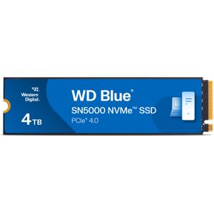 Western Digital WD Blue 4TB SN5000 M.2 2280 PCIe Gen 4 NVMe SSD - 5500MB/s Read, 5000MB/s Write - WDS400T4B0E Western Digital WD Blue 4TB SN5000 M.2 2280 PCIe Gen 4 NVMe SSD - 5500MB/s Read, 5000MB/s Write - WDS400T4B0E