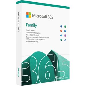 Microsoft Office 365 Family - 1 Year Subscription