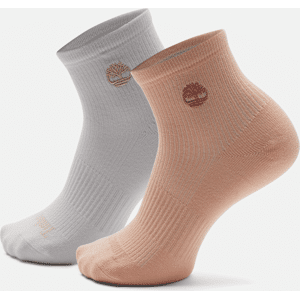Timberland - 2 Pack Low Rider Crew Socks for Women in Light Pink, Woman, Pink, Size: L Timberland - 2 Pack Low Rider Crew Socks for Women in Light Pink, Woman, Pink, Size: L