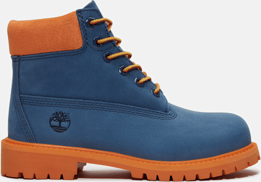 Timberland - Timberland Premium 6-Inch Waterproof Boot for Youth in Dark Blue, Blue, Size: 1.5