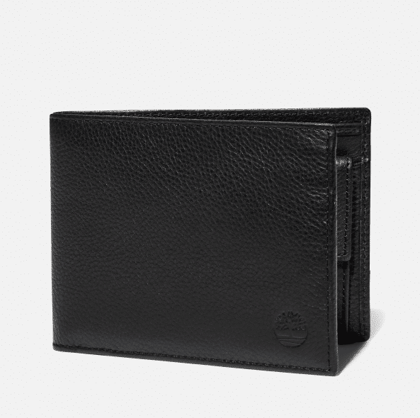 Timberland - Kennebunk Leather Bifold Wallet With Coin Pocket for Men in Black, Man, Black