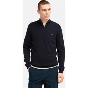 Timberland - Cohas Brook Merino Quarter-Zip Jumper for Men in Dark Blue, Man, Blue, Size: L Timberland - Cohas Brook Merino Quarter-Zip Jumper for Men in Dark Blue, Man, Blue, Size: L