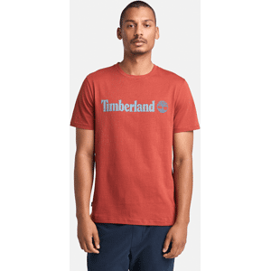 Timberland - Kennebec River Linear Logo Short Sleeve T-Shirt for Men in Red, Man, Red, Size: XXL Timberland - Kennebec River Linear Logo Short Sleeve T-Shirt for Men in Red, Man, Red, Size: XXL