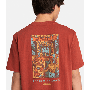 Timberland - Washed Boot Lab Back Graphic T-Shirt for All Gender in Red, Man, Red, Size: XS Timberland - Washed Boot Lab Back Graphic T-Shirt for All Gender in Red, Man, Red, Size: XS