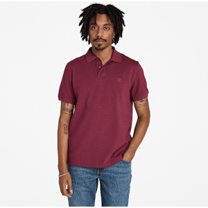 Timberland - Millers River Pique Short-Sleeve Polo for Men in Burgundy, Man, Burgundy, Size: XL Timberland - Millers River Pique Short-Sleeve Polo for Men in Burgundy, Man, Burgundy, Size: XL