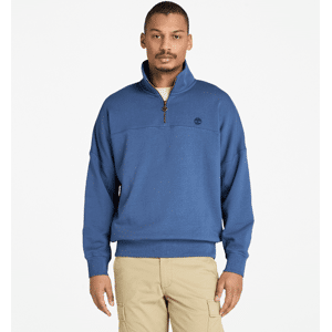 Timberland - Quarter-Zip Sweatshirt for Men in Dark Blue, Man, Blue, Size: M Timberland - Quarter-Zip Sweatshirt for Men in Dark Blue, Man, Blue, Size: M