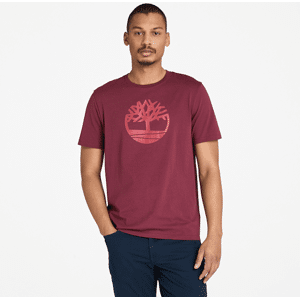 Timberland - Kennebec River Tree Logo Short-Sleeve T-Shirt for Men in Burgundy, Man, Burgundy, Size: M Timberland - Kennebec River Tree Logo Short-Sleeve T-Shirt for Men in Burgundy, Man, Burgundy, Size: M