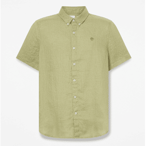 Timberland - Mill Brook Linen Short-Sleeve Shirt for Men in Green, Man, Green, Size: 3XL Timberland - Mill Brook Linen Short-Sleeve Shirt for Men in Green, Man, Green, Size: 3XL