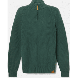 Timberland - Williams River Textured Quarter-Zip Jumper for Men in Dark Green, Man, Green, Size: XXL Timberland - Williams River Textured Quarter-Zip Jumper for Men in Dark Green, Man, Green, Size: XXL