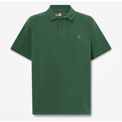 Timberland - Millers River Short-Sleeve Pique Polo Shirt for Men in Dark Green, Man, Green, Size: XXL Timberland - Millers River Short-Sleeve Pique Polo Shirt for Men in Dark Green, Man, Green, Size: XXL