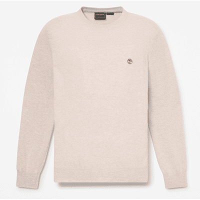 Timberland - Jaffrey Wool Crewneck Jumper for Men in Light Beige, Man, Beige, Size: XL Timberland - Jaffrey Wool Crewneck Jumper for Men in Light Beige, Man, Beige, Size: XL
