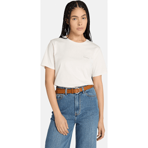 Timberland - Embroidered Logo Short-Sleeve T-Shirt for Women in White, Woman, White, Size: XS Timberland - Embroidered Logo Short-Sleeve T-Shirt for Women in White, Woman, White, Size: XS
