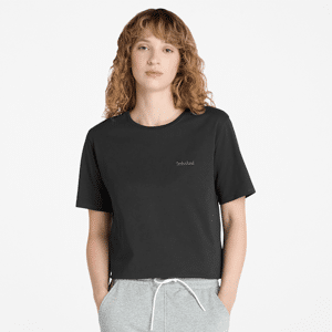 Timberland - Embroidered Logo Short-Sleeve T-Shirt for Women in Black, Woman, Black, Size: XS Timberland - Embroidered Logo Short-Sleeve T-Shirt for Women in Black, Woman, Black, Size: XS