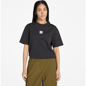 Timberland - Timberland Stack Logo Short-Sleeve T-Shirt for Women in Black, Woman, Black, Size: XXL Timberland - Timberland Stack Logo Short-Sleeve T-Shirt for Women in Black, Woman, Black, Size: XXL