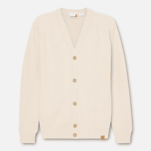 Timberland - All Gender Phillips Brook Raglan Sleeve Cardigan Jumper in Beige, Beige, Size: XXS Timberland - All Gender Phillips Brook Raglan Sleeve Cardigan Jumper in Beige, Beige, Size: XXS