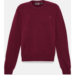 Timberland - Merino Crewneck Jumper for Women in Burgundy, Woman, Burgundy, Size: XL Timberland - Merino Crewneck Jumper for Women in Burgundy, Woman, Burgundy, Size: XL