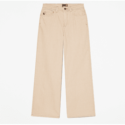 Timberland - Denim Wide Leg Trouser for Women in Beige, Woman, Beige, Size: 33 Timberland - Denim Wide Leg Trouser for Women in Beige, Woman, Beige, Size: 33