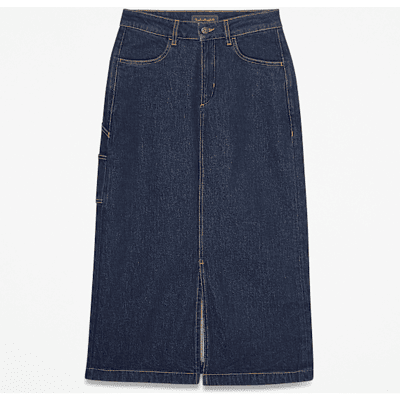 Timberland - Long Denim Skirt for Women in Dark Blue, Woman, Blue, Size: 29 Timberland - Long Denim Skirt for Women in Dark Blue, Woman, Blue, Size: 29
